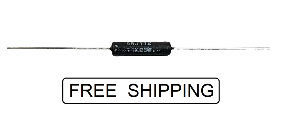 (1x) 11K Ω - 5W - 5% - Resistencia Esmalte Vítreo - Cable Axial - Ohmite Serie 90 Foto 1 de 1