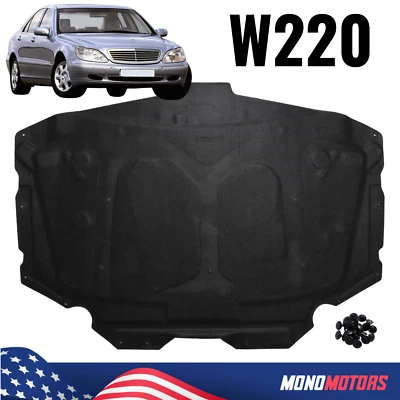 FOR Mercedes S Class W220 1998-2005 Hood - Bonnet Insulation MAT /MOUNTING CLIPS - Image 1 of 4