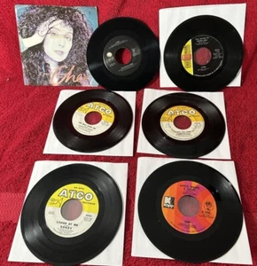 Lot of (6) Cher 45 RPM Records 1 PS Ultrasonic cleaned - Picture 1 of 5