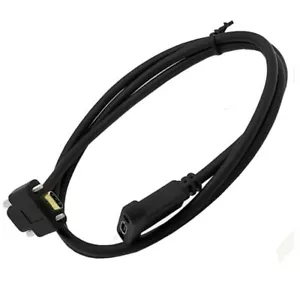 USB C Dual Screw Locking Panel Mount Extension Cable | Male to Female | 0.6m - Picture 1 of 7
