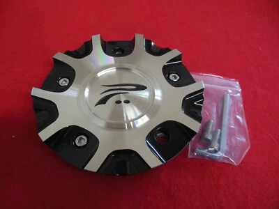 Tapa central de rueda Platinum Ultra mecanizada aluminio/acabado negro brillante A89-9437U NUEVO Foto 1 de 2