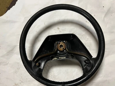 FORD F-150 F-250 F-350 BRONCO CUERO VOLANTE NEGRO USADO OEM 1988-1991 Foto 1 de 4