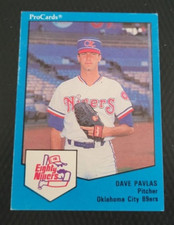 1989 ProCards DAVE PAVLAS Oklahoma City 89ers American Association MiLB 1529