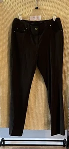 Sharagano Size 10 Dress / Casual Pants Brown - Picture 1 of 3
