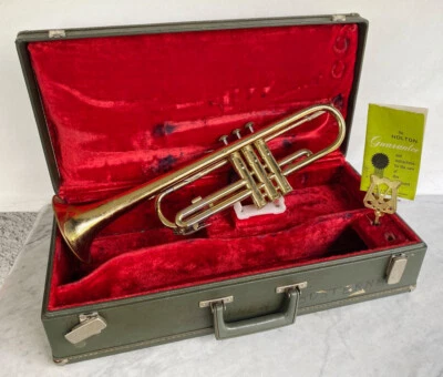 Trompeta Colegiata Antigua FRANK HOLTON & CO. + Estuche. Estados Unidos 1968 Foto 1 de 4