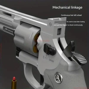 Revolver Pistol Launcher Soft Bullet Dart Blaster Toy Gun for Boys Birthday Gif - Picture 1 of 17