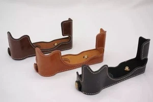 PU Leder Tasche Hülle Boden für FujiFilm X30 Halb / Akkuloch Boden - Bild 1 von 6