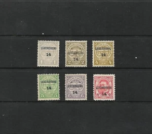 Luxemburgo Precancelaciones: Tipografiado; Con Fecha 1914; 6 Diferentes; CV $68.50 - Imagen 1 de 1