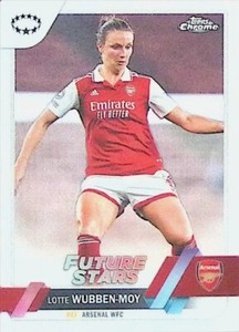 2022-23 Topps Chrome Women's Champions League Arsenal FC Lotte Wubben-Moy