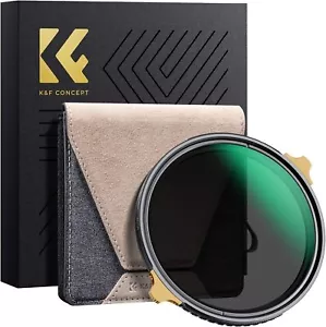 K&F Concept 82mm ND2-32 Filters Brass Frame Adjustable HD Ultra-Thin Nano-Xcel - Picture 1 of 7