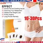 10/30 Stck. Gewichtsverlust Slim Patch Fettverbrennung Nabel Aufkleber Taille Abnehmen Patch UK