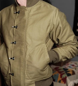 Simons Replica US Navy N-1 Deck Hook Jacket Vintage Military Thicken Short Coat - Picture 1 of 35