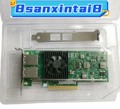 DELL/INTEL X540-T2 Genuine CONVERGED DUAL PORT NETWORK ADAPTER K7H46/3DFV8 10GbE - Image 1 of 4