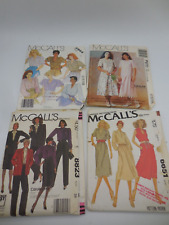 Vtg 80s McCalls Pattern 8789 Misses Jacket Pencil Skirt Pants Office 12 34b FF