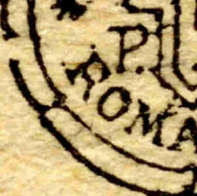 Romania Hungary 1919 CLUJ Har 35  DOUBLE  PLATE FLAW: open large sluice+ cut"B" - Image 1 of 4