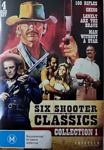 Six Shooter Classic Western Volume 1 DVD, 4-DISC - R 4 - NEW FREE PRIORITY POST - Picture 1 of 1