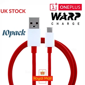 10x OnePlus USB-C Charger Cable – 6.5A Warp Dash – Bulk – Original – UK Stock - Picture 1 of 6