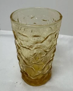 Vintage Anchor Hocking Lido Milano Juice Glass Amber Gold - Picture 1 of 5