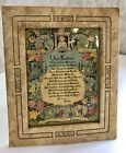 Miniature Antique “Our Father” Print With 10 Commandments