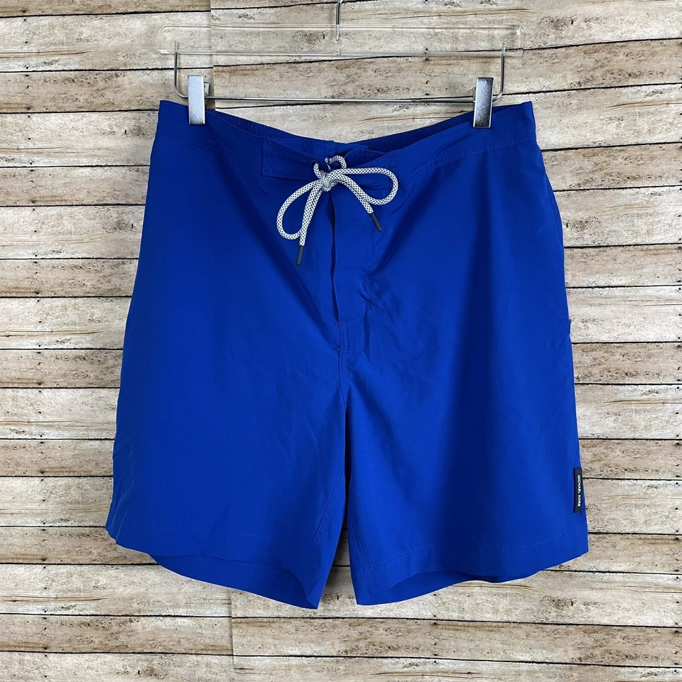 Bañador Michael Kors Azul Calzoncillo Forrado Elástico Para Hombre Mediano Foto 1 de 4