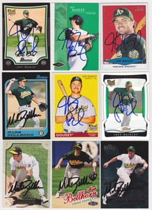 Oakland Athletics A's auto cards PICK LIST 1.39-4.99 each autograph MLB HOF