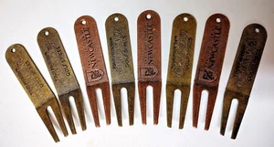 Golf Divot Tool - Copper, Steel & Plastic - Pack of 8 (logo overrun Pack of 6) - Picture 1 of 8