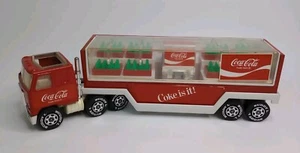Vintage Buddy L Coke Truck Trailer Bottles Vending Machine made in Japan Rare - Picture 1 of 20