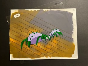 The Real Ghostbusters Authentic Animation Cel  Monster + Painted Background A166 - Picture 1 of 10