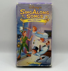 Disney Sing Along Songs Peter Pan You Can Fly VHS Video Tape Vol. 3 Kids Cartoon - Picture 1 of 8