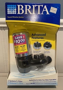 NEW Brita Basic Faucet Mount Water Filtration System Silver Easy Setup Filter - Picture 1 of 6