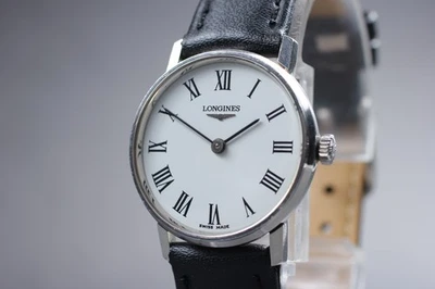 Vintage 1983 Longines L817.4 Roman Numerals White Dial Manual Wind [Near Mint] - Image 1 of 4