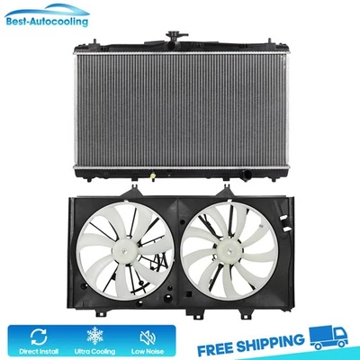 Aluminum Radiator & Cooling Fan Kit For 2013 2014-2017 Lexus ES350 Sedan 3.5L V6 - Image 1 of 4