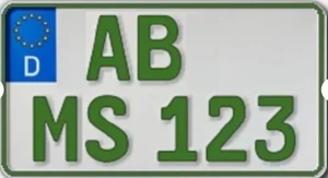 1 Kennzeichen GRÜN 240 x 130 mm|Traktor | Anhänger |Steuerbefreit|Leichtkraftrad - Bild 1 von 1