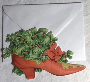 Vintage-Style Die-Cut Christmas Gifted Card Gifted Line John Grossman Collection - Picture 1 of 3