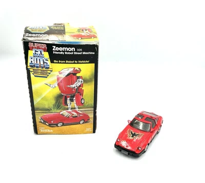 Tonka Super GoBots ZEEMON 026 New Friendly Robot Street Machine 1984 Box Red Car - Image 1 of 4