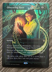 Obscuring Haze Borderless FOIL NM/M MTG Comander Masters Magic the Gathering - Picture 1 of 1