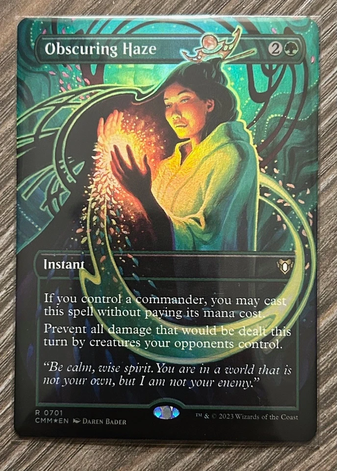 Obscuring Haze Borderless FOIL NM/M MTG Comander Masters Magic the Gathering - Image 1 of 1