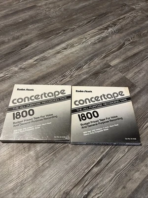 "Cinta de grabación en blanco de carrete a carrete de 7"" de cinta de concierto Radio Shack sellada de 1800 pies" Foto 1 de 3