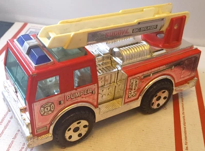 Camión de bomberos Buddy L Big Bruiser 1988 de colección camión de bomberos acero metal Foto 1 de 4