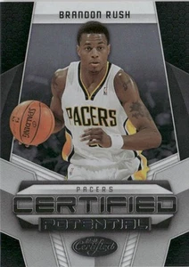 2009 Panini Certified Potential Basketball Brandon Rush 304/500 Indiana Pacers - Picture 1 of 2