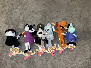 Lote de 6 etiquetas de peluche incluidas The Adventures of Rocky and Bullwinkle and Friends - Imagen 1 de 5