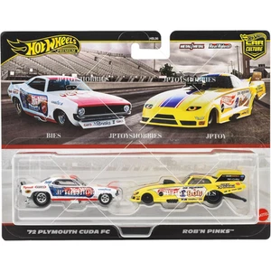 PSL 2025 Hot Wheels Twin 2 Pack '72 Plymouth Cuda FC Rob 'N Pinks set 1 8 16 - Picture 1 of 7