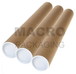 25 A3/A4 Postal Poster Tubes 44.5 x 330mm 13" +End Caps - Picture 1 of 1
