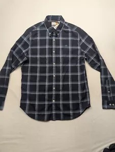 Timberland Men M Blue shirt Plaid Reg Fit Outdoor Casual Work long sleeve New - Picture 1 of 10