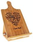 Mothers Gift - Special Love Poem in Heart Design Cookbook Recipe Holder Stand...