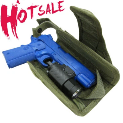 Tactical Adjustable Gun Holster Pouch Molle Waist Belt Pistol Holster Right Hand - Image 1 of 4