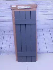 15" x 39" PLYGEM 4-Board Closed Board Batten Shutters Pair in Spanish Moss Green - Picture 1 of 2