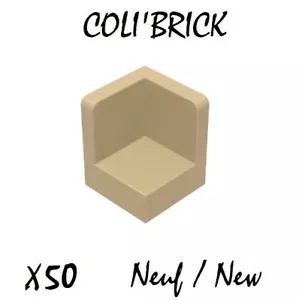 lego 6231 - 50x corner angle panel / panel 1x1x1 corner - beige / tan - new - Picture 1 of 1