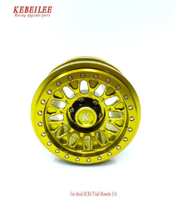 KEBEILEE CNC 2.9'' Aluminum Bead Lock Wheel For Axial SCX6 Trail Honcho 1/6 1pcs - Image 1 of 1