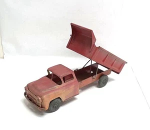 Vintage Marx Toys LUMAR Red Tin Dump Truck, 18.5" Long - Picture 1 of 6